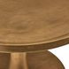 Benson Vintage Brass Round Chairside Table