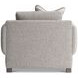 Tori Gray Upholstered Lounge Chair with Pillow