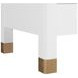 Eave Uplifting White Bedside Table