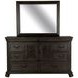 Bellamy Peppercorn 8 Drawer Dresser with Rectangular Mirror