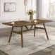 Miller Warm Walnut Spacious Rectangular Dining Table