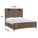 Bay Creek Toasted Nutmeg California King Panel Bed with LED