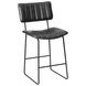 Tribeca Black Vegan Leather Counter Height Stool