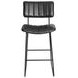 Tribeca Black Vegan Leather Bar Stool