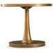 Benson Vintage Brass Round Chairside Table