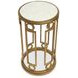 Serenelle Burnished Brass Round Accent Table