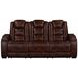 Chester Brown Power Reclining Living Room Set with USB Charging and LED