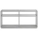 Glaze Vintage Blue Rectangular Glass Top Console Table