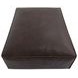 Form Espresso Brown Leather Rectangular Ottoman
