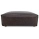 Form Espresso Brown Leather Rectangular Ottoman