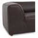 Form Espresso Brown Leather 4 Piece Lounge Modular Sectional