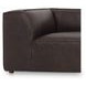 Form Espresso Brown Leather 3 Piece Nook Modular Sectional
