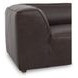 Form Espresso Brown Leather 3 Piece Nook Modular Sectional