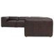 Form Espresso Brown Leather 5 Piece Classic Modular Sectional