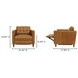 Bridgers Tan Leather Power Recliner