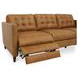 Bridgers Tan Leather 94" Power Reclining Sofa