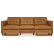 Bridgers Tan Leather 94" Power Reclining Sofa