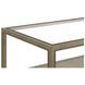 Glaze Quartz Rectangular Glass Top Cocktail Table