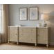 Haven Sun Oak 72" 3 Drawer Credenza