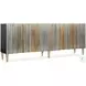Phoenix Aluminum And Gold Credenza