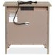 Claremont Smokey Taupe 1 Drawer Open Nightstand with USB Charging