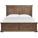 Adler Court Florentine Walnut King Storage Panel Bed