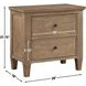 Riverdale Brown 2 Drawers Nightstand