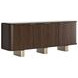 Verge Handcrafted Walnut 85" 4 Door Credenza