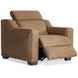 Flynn Tan Leather Upholstered Power Motion Chair
