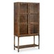 Mosaic Rich Golden Brown and Bronze 2 Glass Door Mulholland Display Cabinet with LED
