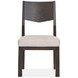 Tauren Gray Upholstered Solid Back Side Chair Set of 2