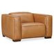 MS Rich Brown Caramel Leather Fresco Power Recliner with Power Headrest