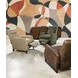 Denver Soft Beige Leather Push Back Recliner