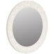 Ashlar Beige Round Wall Mirror