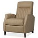 Denver Soft Beige Leather Push Back Recliner