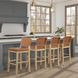 Reid Sand Vegan Leather Bar Chair Set of 2