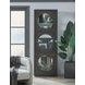 Accents Brown Side Entry 2 Door Curio Cabinet with LED Lighting