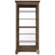 P021768 Brown Sliding Door Curio Cabinet
