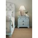 Summer Creek Blue 3 Drawer Nightstand with USB Charging