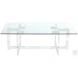 Yasmin Clear And Polished Stainless Steel Occasional Table Set