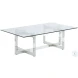 Yasmin Clear And Polished Stainless Steel Occasional Table Set