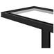 Glaze Onyx Rectangular Glass Top End Table