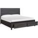 Merrifield Raisin Black Queen Storage Panel Bed