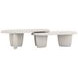 Ashlar Beige Freeform High Cocktail Table