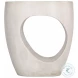 Keaton Pearl White Accent Table