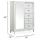 Springhouse Whisper White 5 Drawer Door Chest