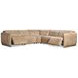 Alta Brown Leather 5 Piece Modular Power Reclining Sectional