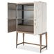 Mosaic Cream and Champagne Dream Weaver 2 Door Bar Cabinet with LED