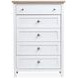 Windmill Harbour White Whisp and Sand 5 Drawer Chest