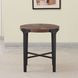 Chevron Brown Round End Table